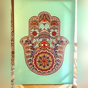 Hamsa Canvas Wall Decor